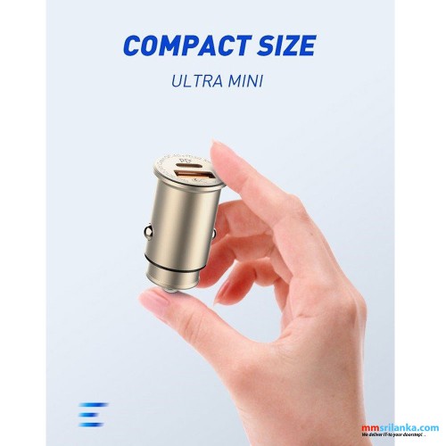 LDNIO C506Q 30W ULTRA Mini Zinc Alloy Shell Car Charger